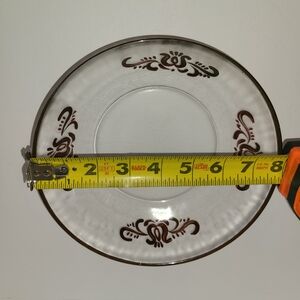 Pfaltzgraff Clear and Brown Decorative Plate